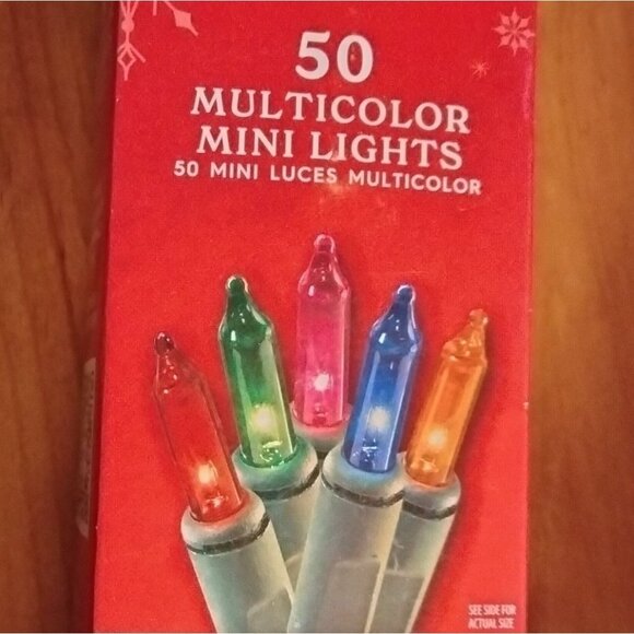 Holiday Time Multicolor Lights indoor Outdoor 50 ct Wedding Patio Christmas 11ft - Picture 2 of 7